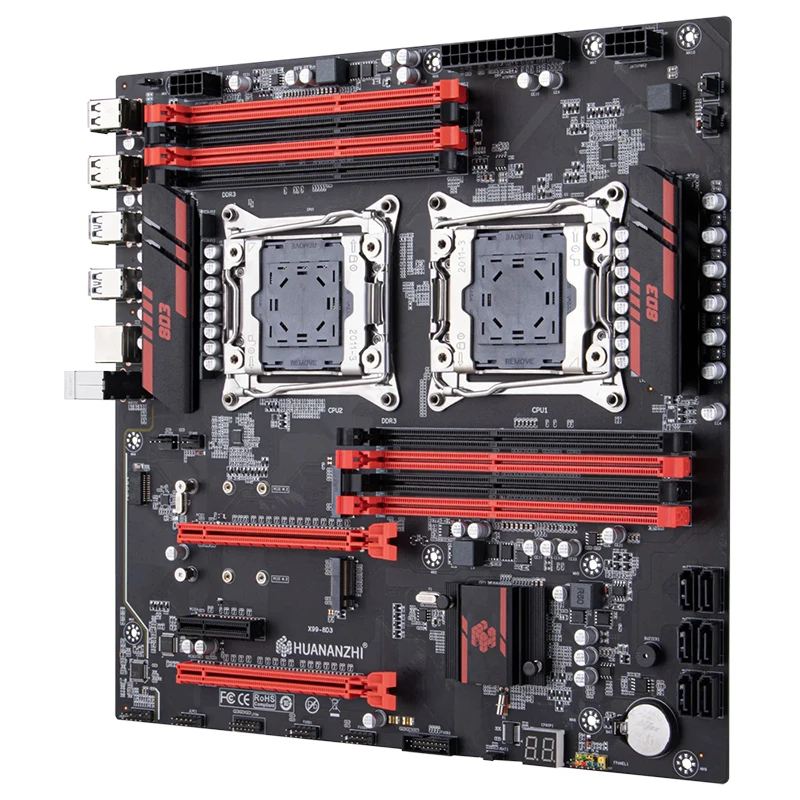 HUANANZHI X99 8D3 Motherboards Supports LGA2011-3 DDR3 Memory Max 256GB for Desktop