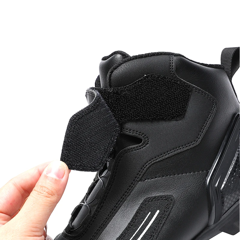 Riding Boots for Men Motorcycle New Leather Collision Avoidance Motos Shoes Anti Slip Wear-Resistant Motocross Protective Shoes