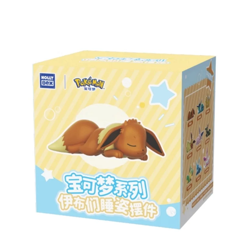 Nowość w magazynie Oryginalny Pokemon Śpiący Eevee Pikachu Blind Box Uroczy Element Dekoracyjny Prezent — 2