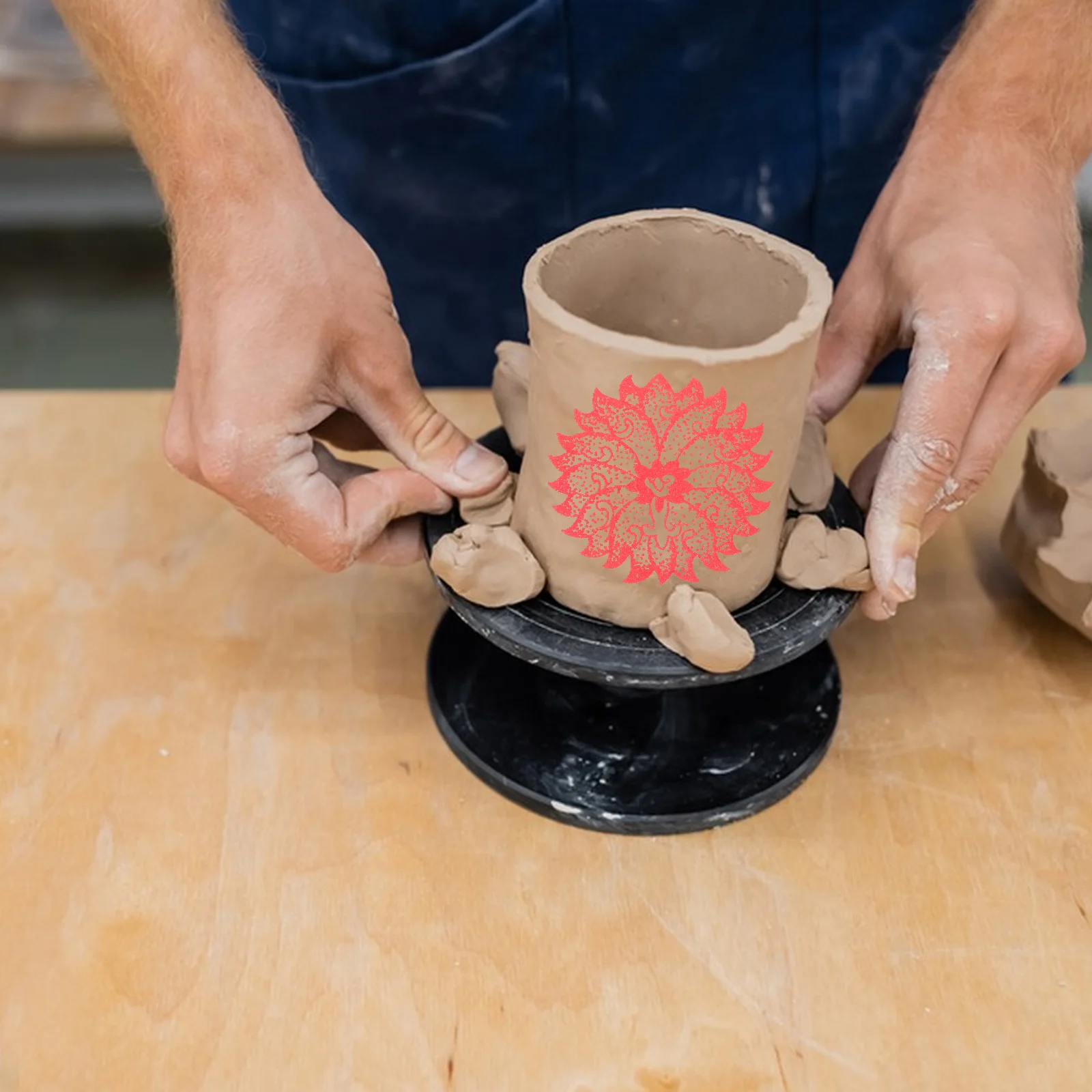 

40pcs Plastic Table Decor Ceramic Transfer Paper Underglaze Flower Decal For Pottery Clay Diy Craft Floral Stickers Sheet Tools