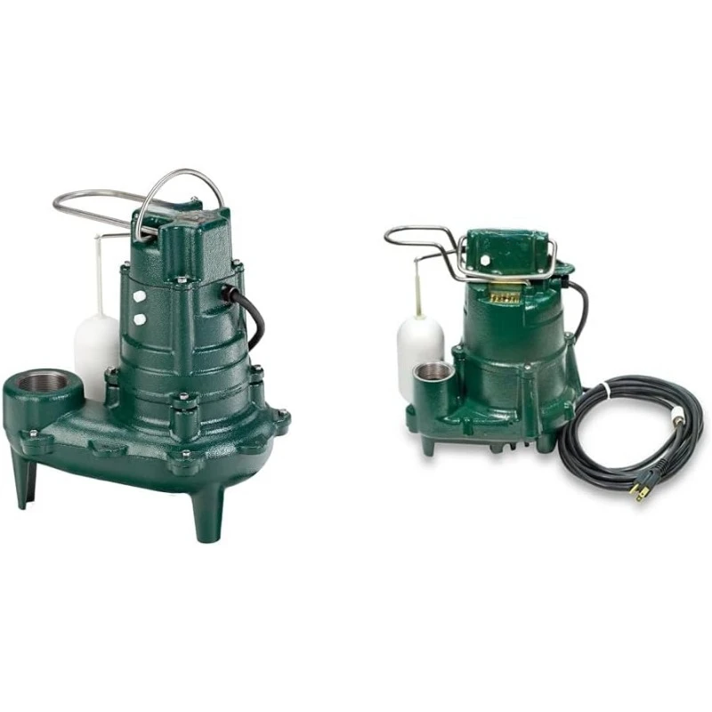 Sewage Pump, 1/2 HP Automatic – Heavy-Duty Submersible Sewage, Effluent or Dewatering Pump