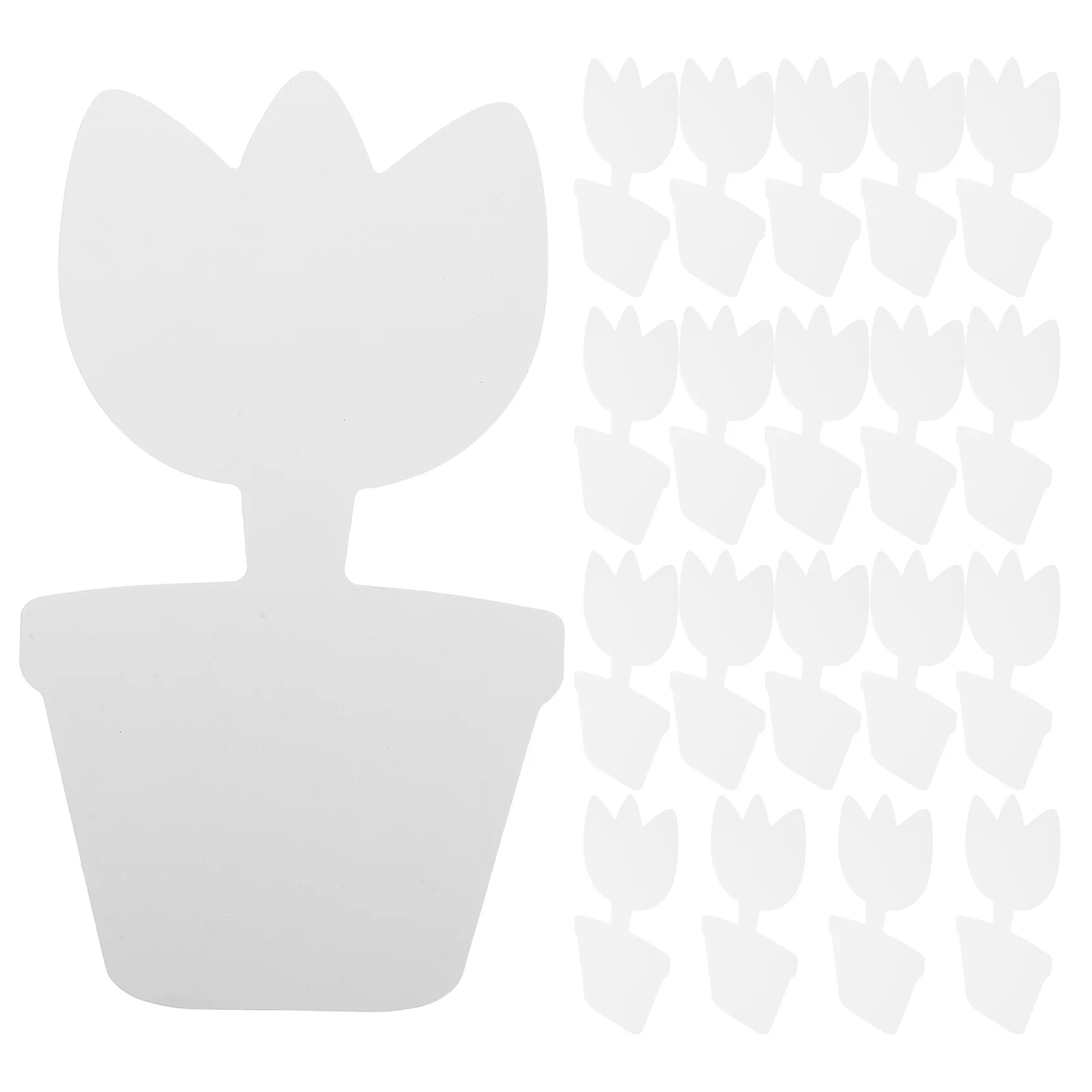 20 szt. DIY Niemalowane Kartonowe Formy Doniczek Puste Wycinanki z Papieru do Bonsai Projekty Rękodzielnicze Wiosenne Doniczki do Malowania Dekoracje