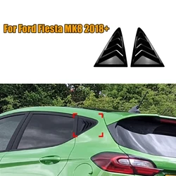 Rear Side Window Louver Shutter Trim Cover For Ford Fiesta MK8 2018+ Triangle Window Shade Spoiler Bodykits Auto Accessories