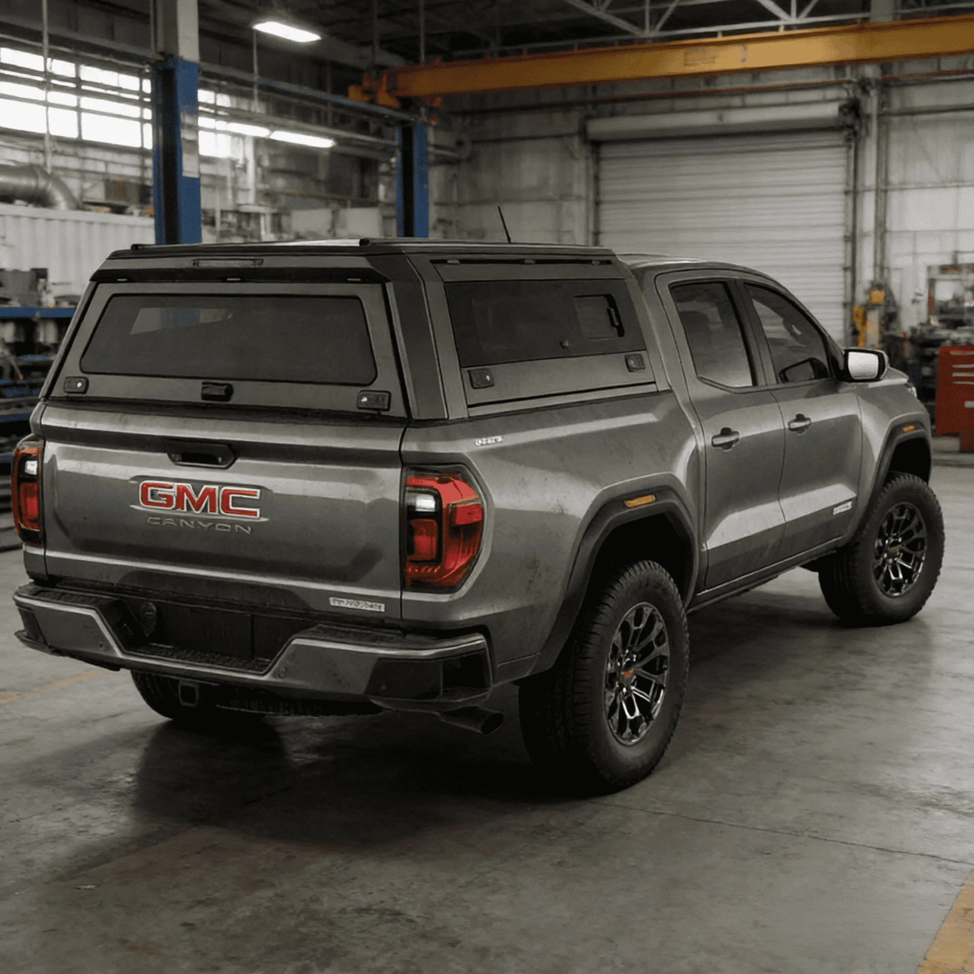 Weather Resistant Truck Bed Cap for Toyota Tundra Nissan Navara GMC Sierra CANYON (Scratch Resistant with Tool Boxes)