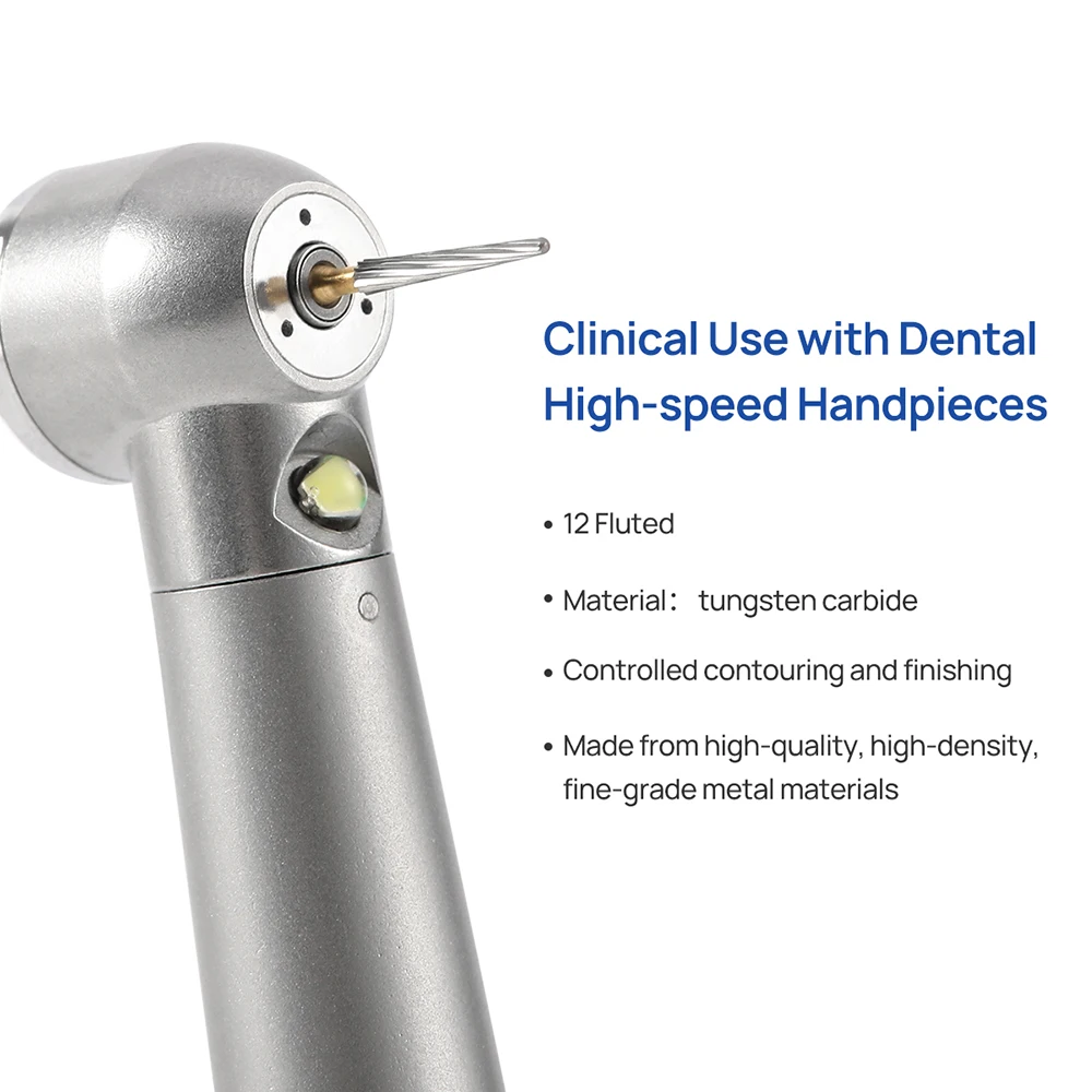 5 stücke AZDENT Dental Hartmetall Bohrer Dental Trimmen Finishing Schleifen Bohrer FG7714 Zahnmedizin Bohrer für High Speed Handstück – Detail 8