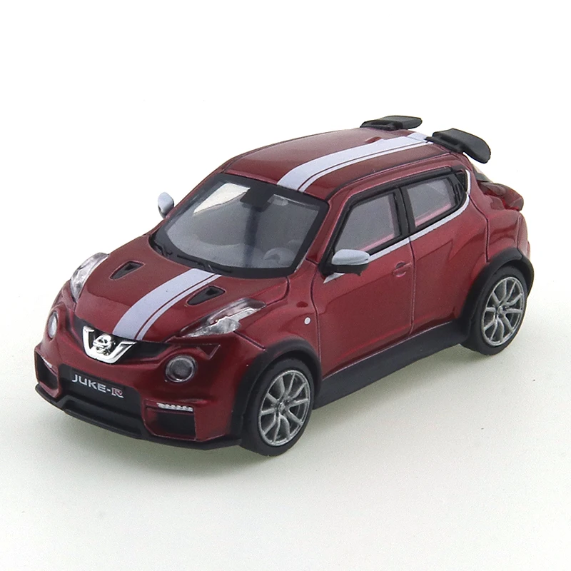 DCT 1/64 Juke-R 2.0 Red and White Latte Art  Diecast Automotive Model Ornaments Cas Toys Gift  Kids Cars Decorations