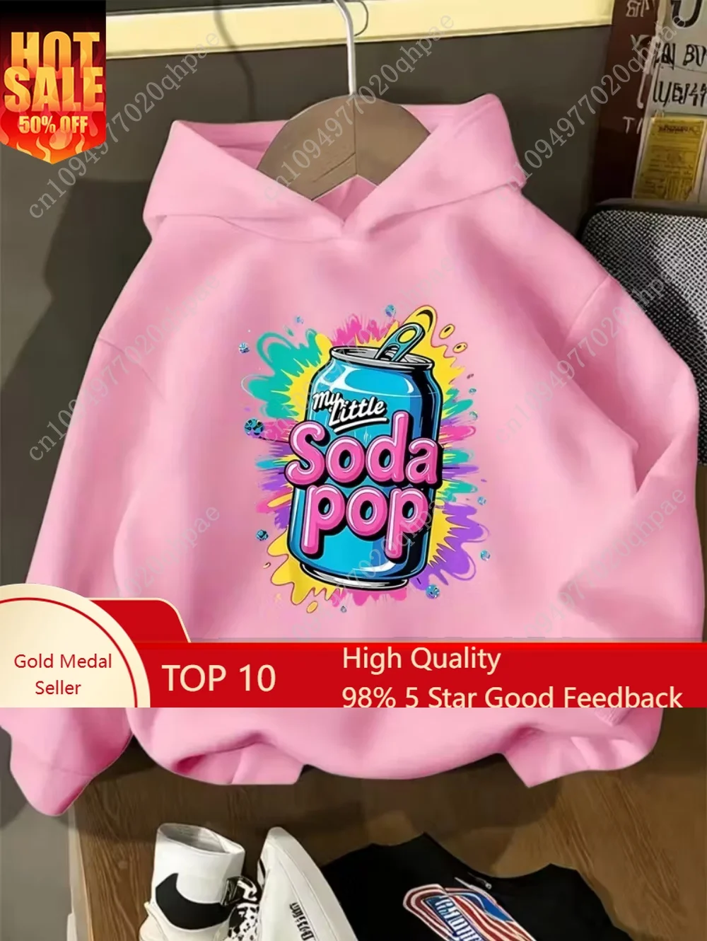 

My Little Soda Pop Hoodies for Kids K-Pop Music Korean Anime Sweatshirt Hip Hop Girl Clothes Gift Cute Saying Children Tees Top
