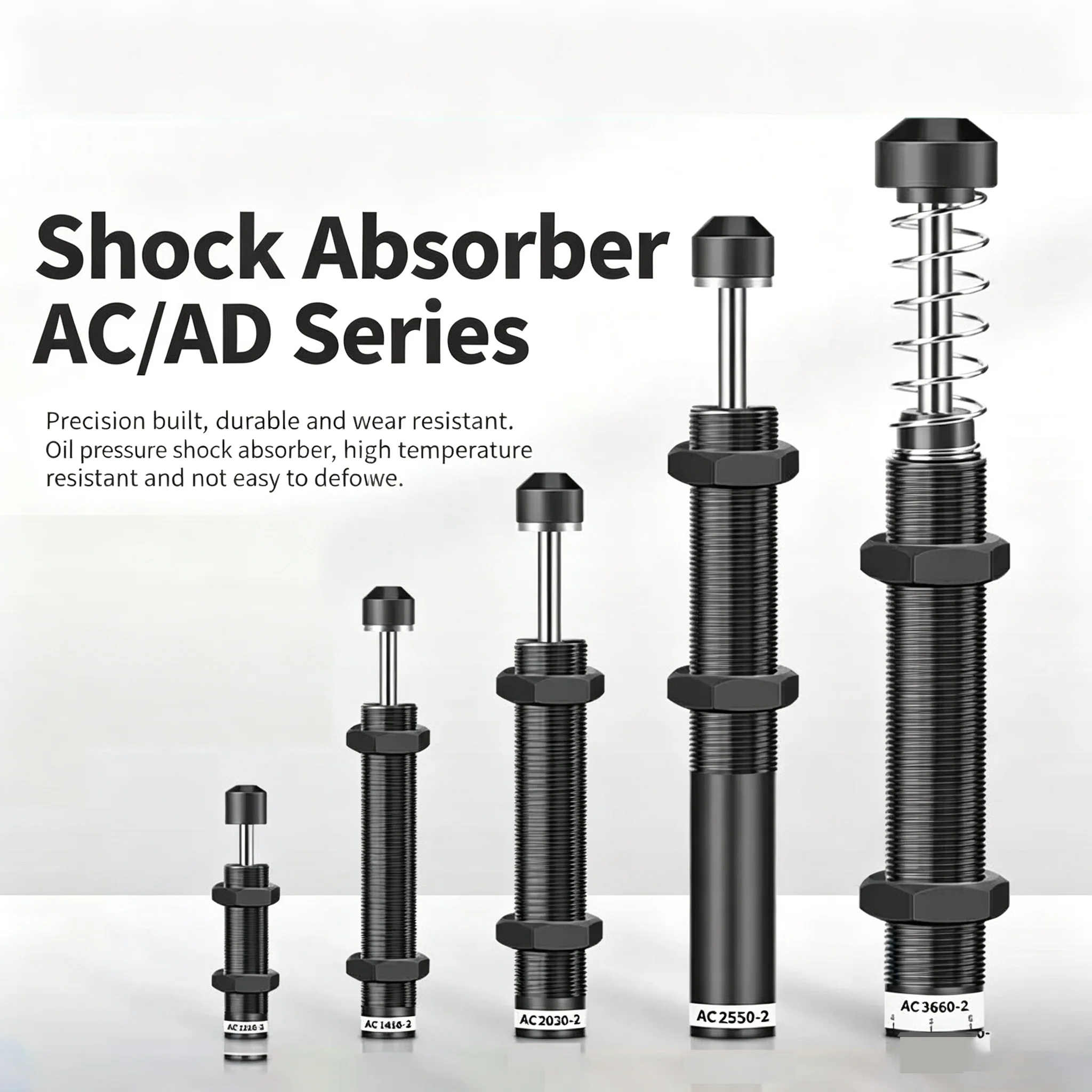 AD Series Hydraulic Adjustable Buffer Damper Stable Speed Shock-absorbing Cylinder Manipulator AD1410 AD1416 AD2025