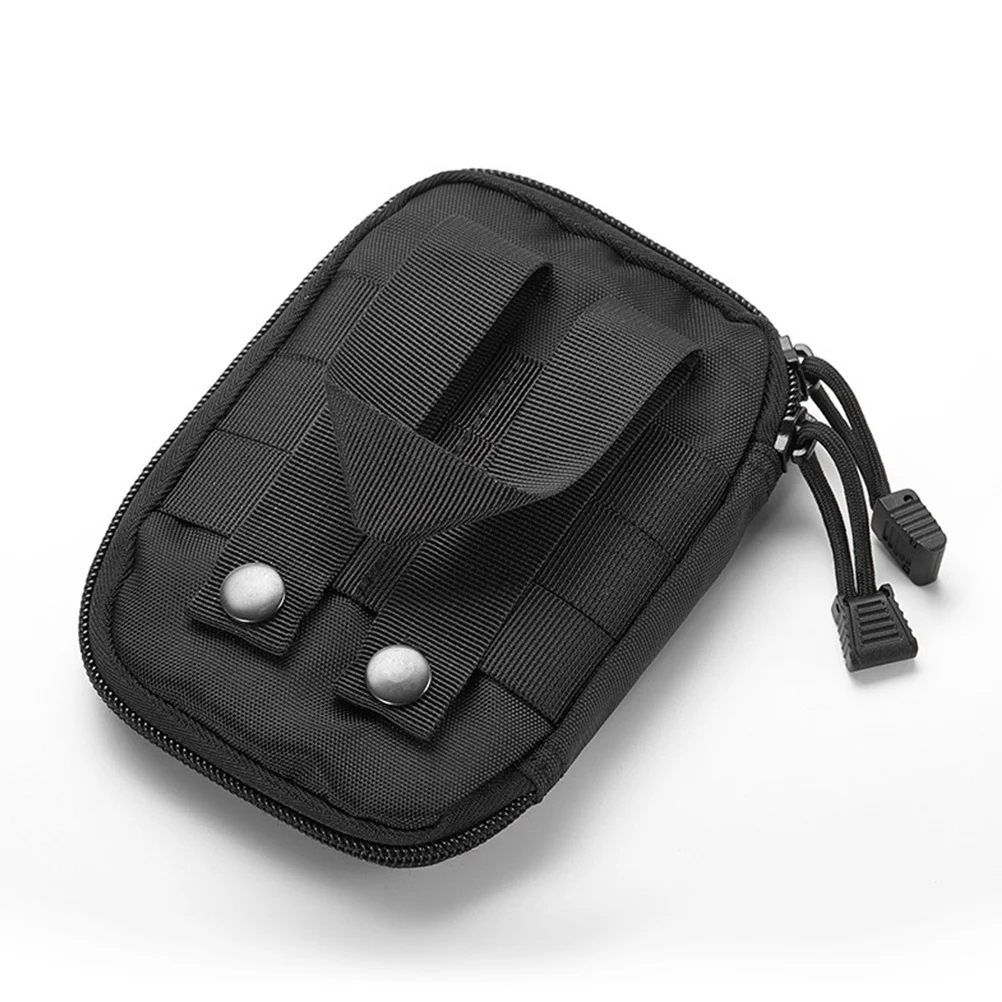 

Sturdy Tactical Lifesaving Bag Portable First-Aid Kit Holder for Outdoor Activities Cards Storage Black