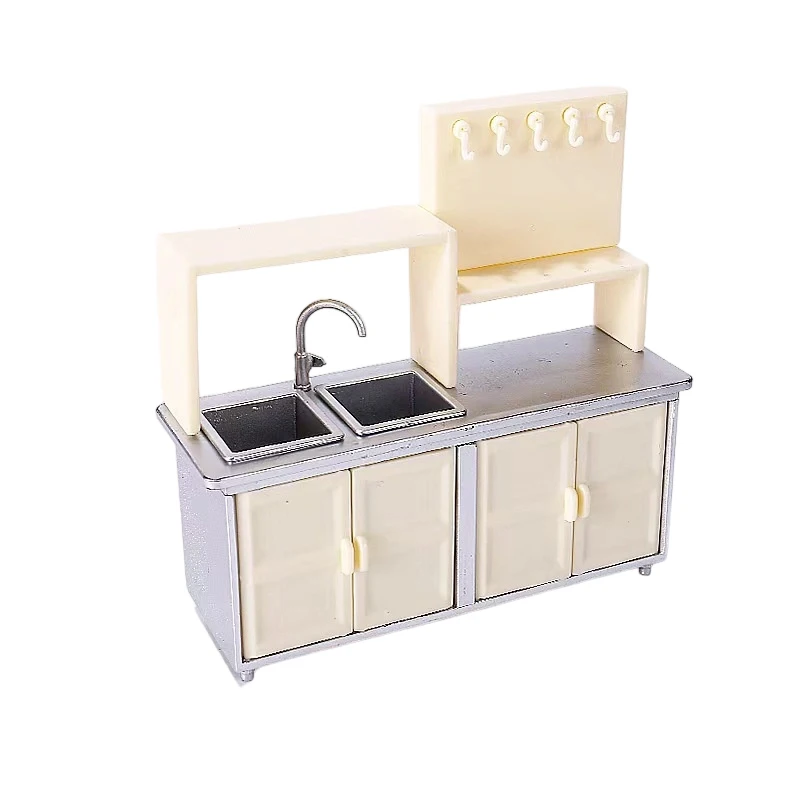 1:12 DIY casa de bonecas em miniatura console de cozinha pan forno a gás modelo móveis brinquedo de brincar