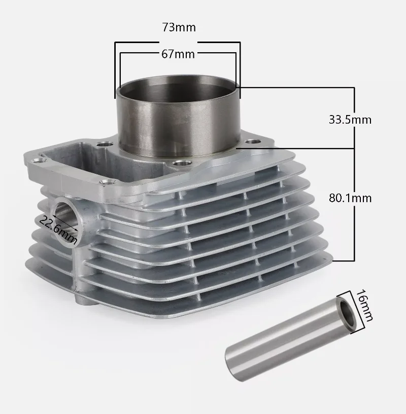 high quality motocycle 67mm 250cc Cylinder Piston Gasket Top End Kit fit For CG250 ATV Quad AC CP