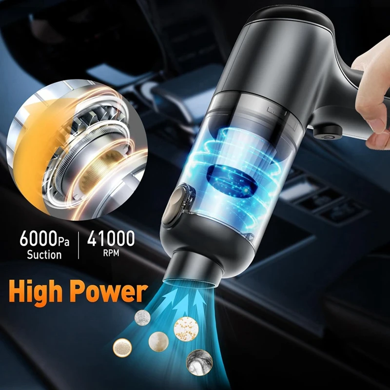 Mini Handheld Vacuum Cordless, Portable Car Vacuum Cleaner Rechargeable,for Home, Office Car Detailing Cleaning