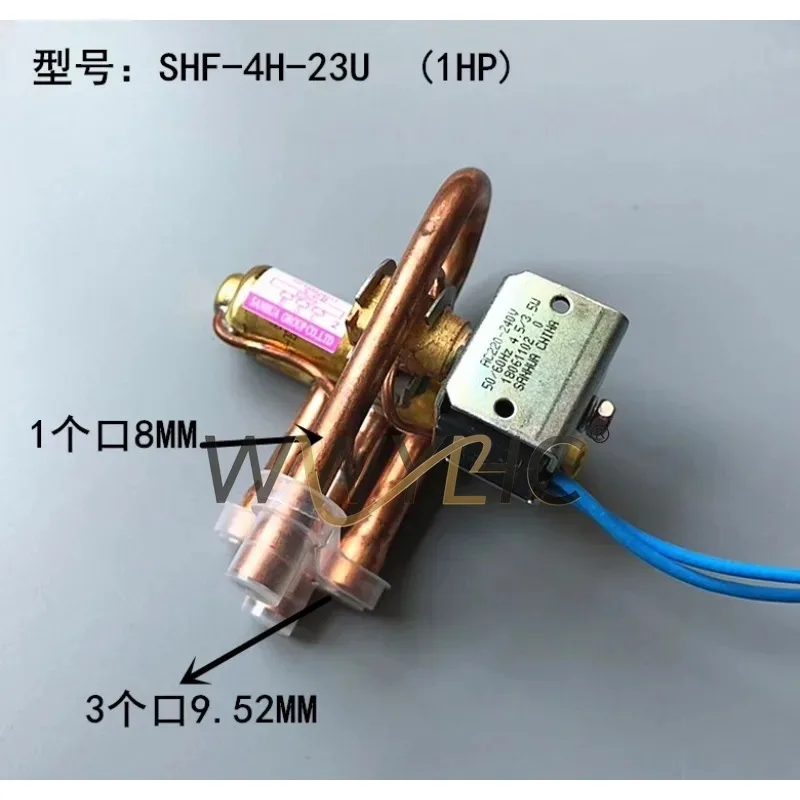 1PC Four-Way Heat Pump Reversing Valve With Coil AC220V 1-5P Air Conditioning Parts
