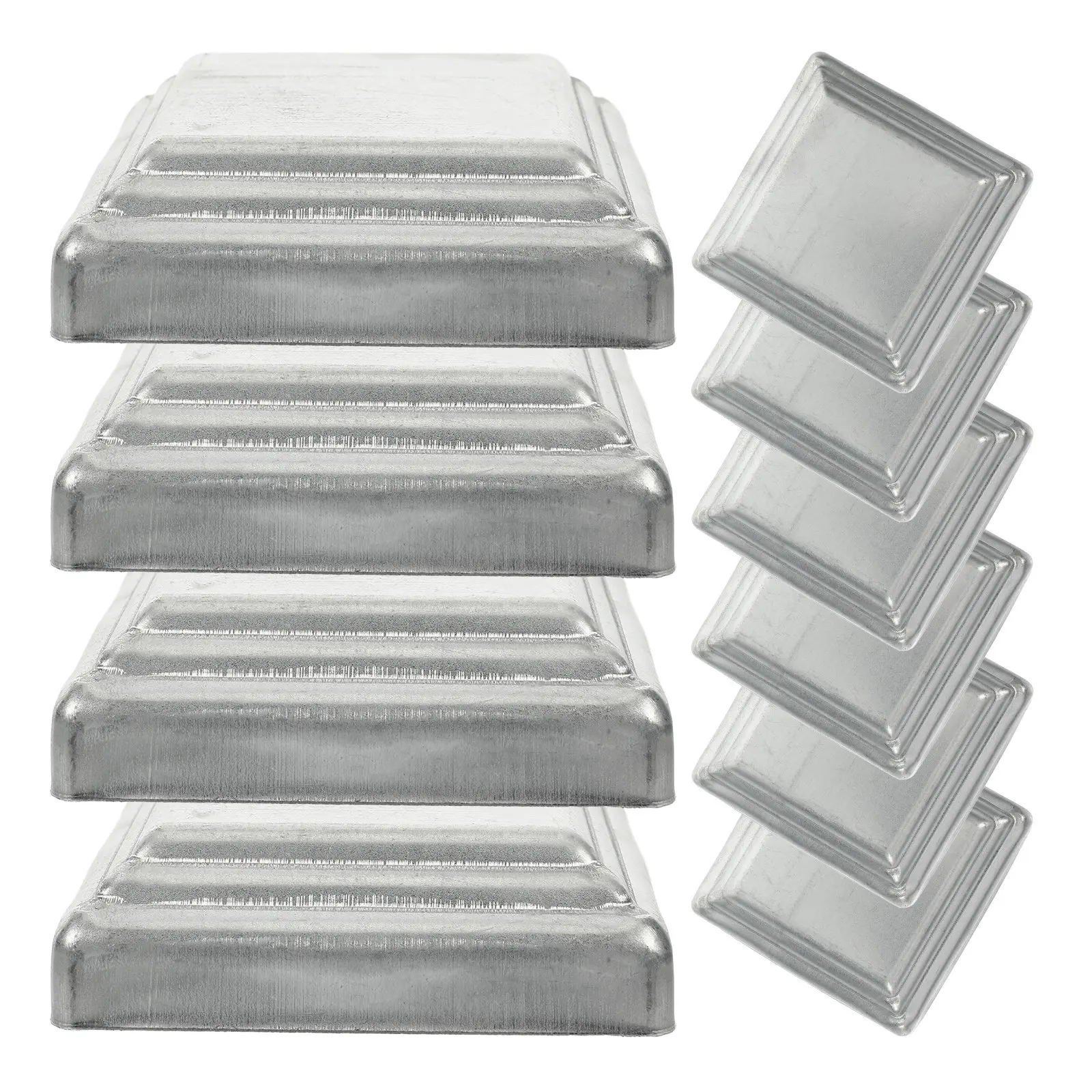 

10Pcs Post Cover Cap Square Metal Fence Post Caps Protective Decorative Toppers for Outdoor Garden Deck Railing Posts Covers