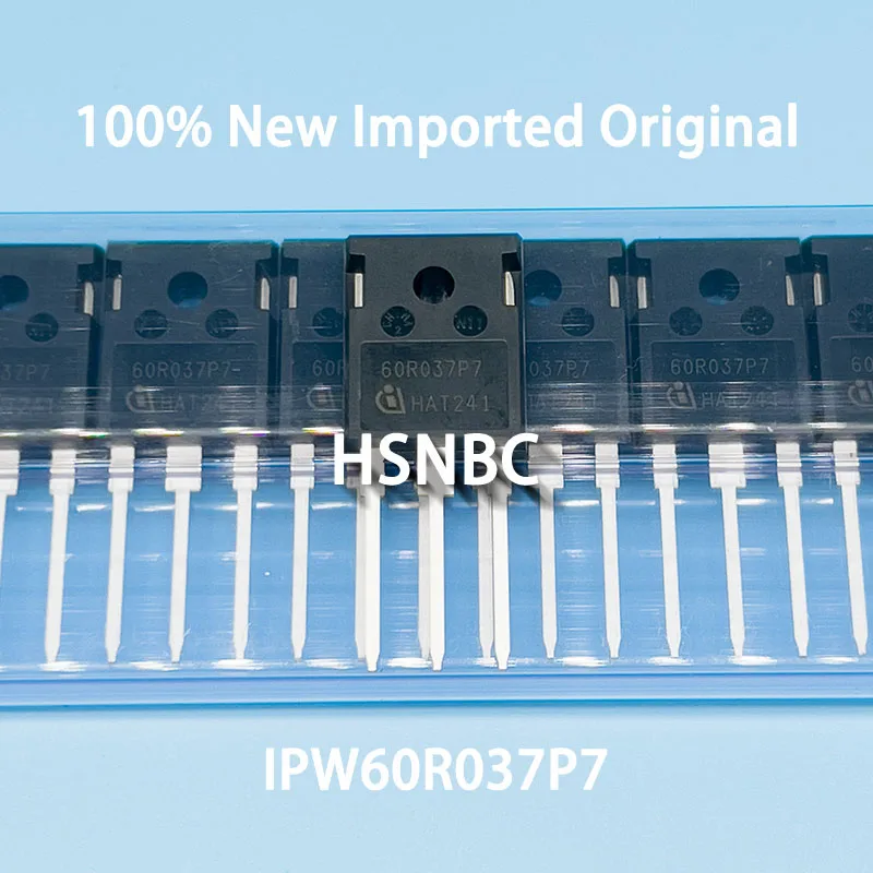 

10Pcs/Lot IPW60R037P7 60R037P7 IPW60R037P7XKSA1 TO-247 76A 650V MOSFET N-channel Power Transistor 100% New Imported Original