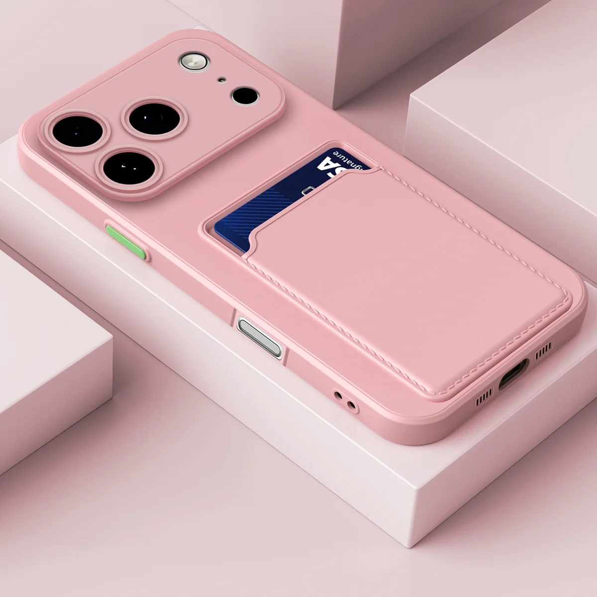 

Чехол-кошелек для iPhone 17 Pro Max/17 Pro/17 Air/17 с держателем для карт — тонкий мягкий силиконовый противоударный чехол для камеры с защитой от царапин