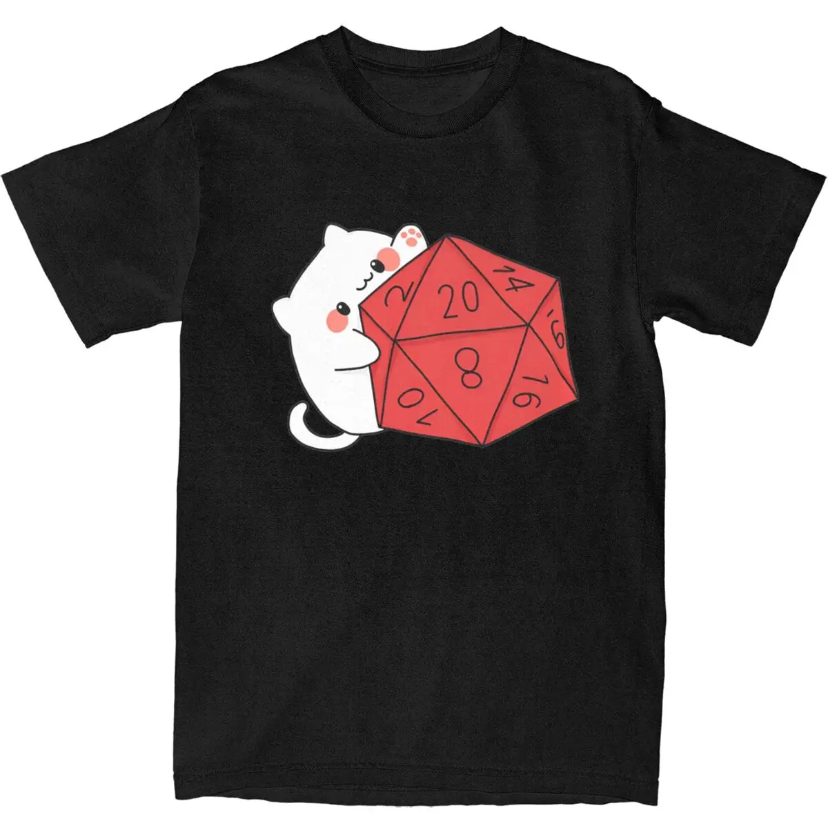 Футболка мужская с коротким рукавом, винтажная тенниска из чистого хлопка в стиле Харадзюку, с играми для настольных игр, подземелье, лето