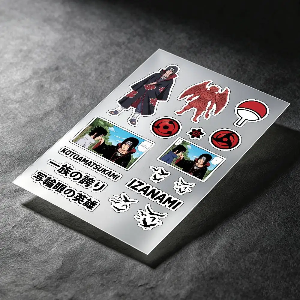 Uchiha Itachi Anime Character Stickers Auto Body Bumper Windows Motorcycle Laptop Walls Vinyl Decal Car Tuning Accessories