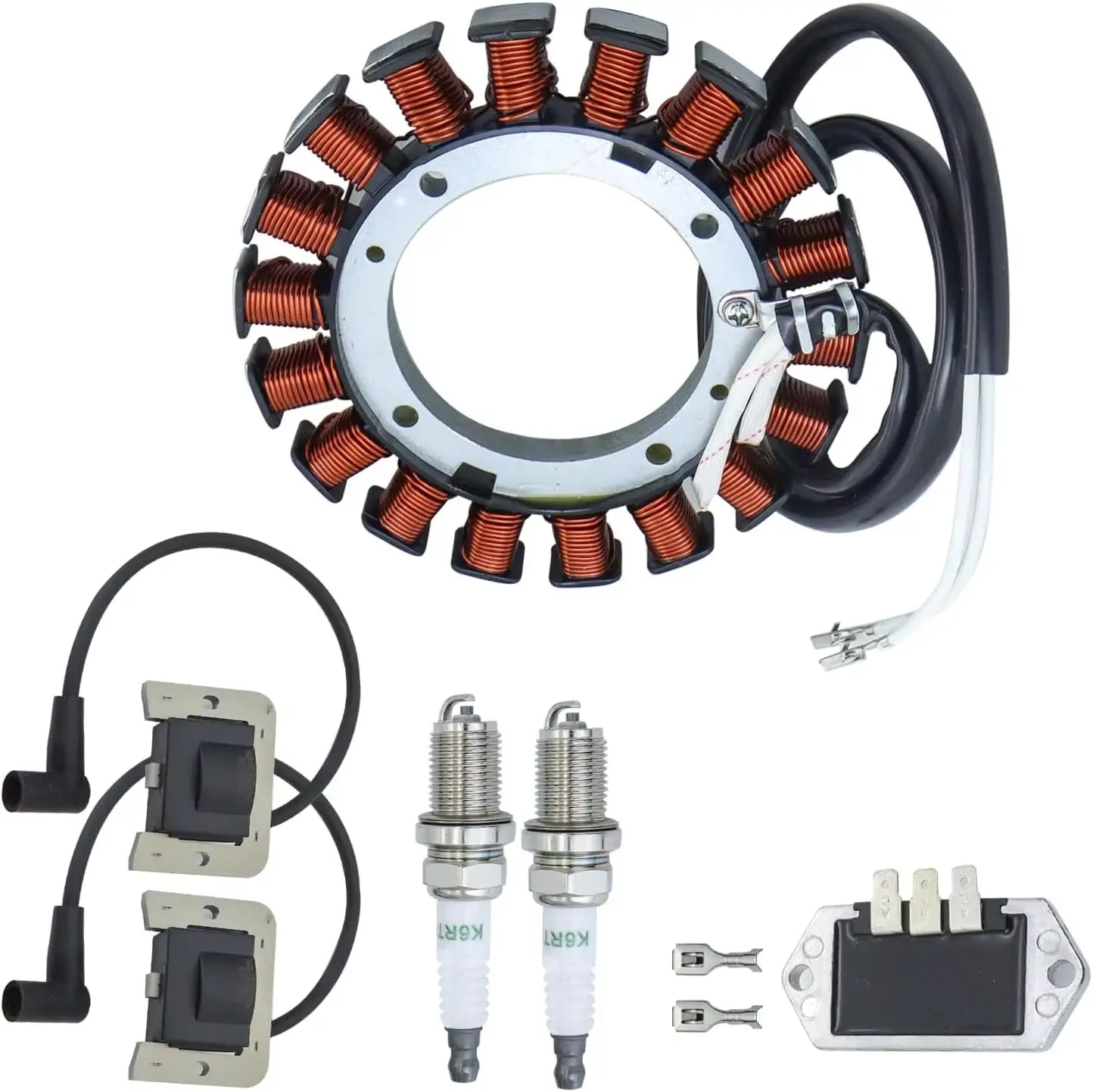 15/20 AMP for Kohler KT715 KT735  ZT740 7000 Series Engine with 32-584-06-S Ignition Coil Module&Spark Plug