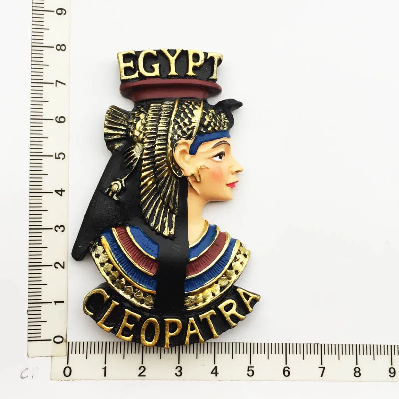 Egyptian Cleopatra Fridge Magnet Cultural Landscape Tourism Souvenir Resin Decorative Message Sticker Crafts