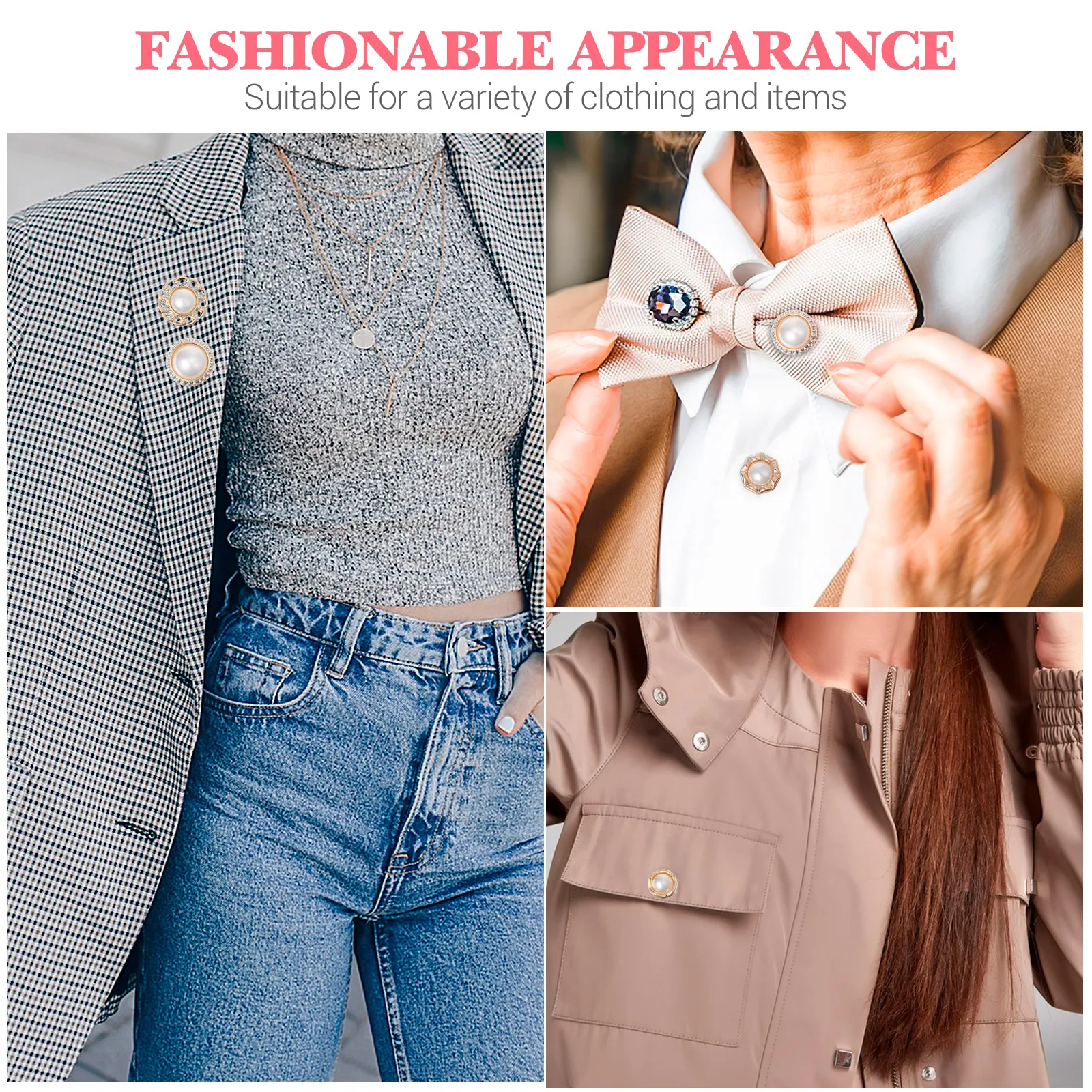 

40pcs Anti-Flash Button Decorative No Sew Button Fastener Alloy Snap Buttons Shirt Skirt Jeans Blouse Clothes Buttons Press