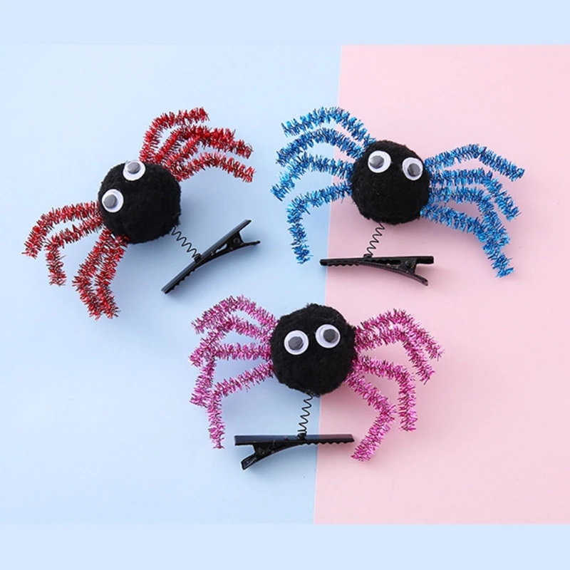 

Halloween Costume Spiders Hair Clip For Children Lightweight Comfortable Wear 3+
