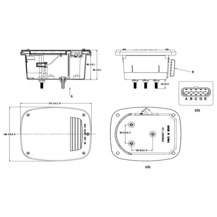 Factory Truck Bus LED Lighting System Multi Functional LED Combination Tail Light 12V LED Tail Light