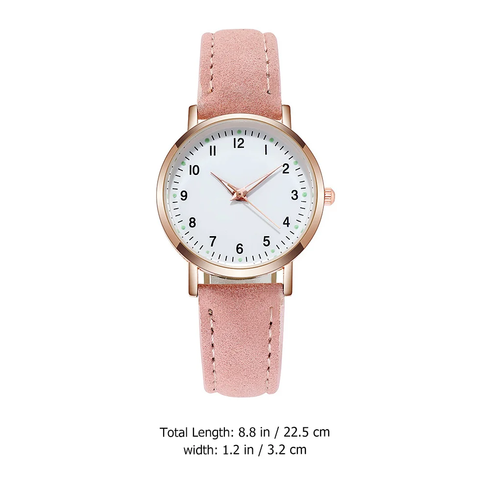 

Ночные светящиеся женские кварцевые наручные часы с имитацией ремешка, классический простой стиль для повседневной вечеринки, подарок на свидание