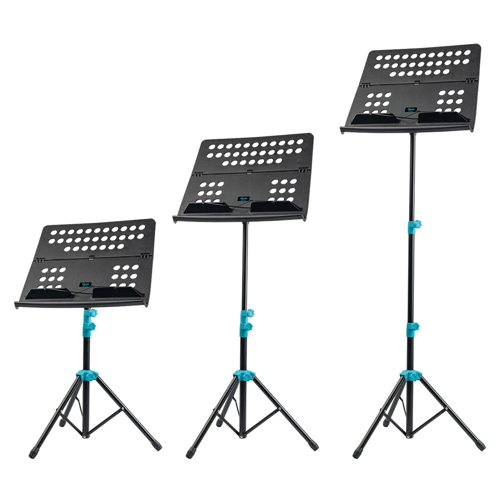 GUITTO GSS-01 Folding Music Stand | Detachable Aluminum Alloy Tripod Sheet Stand Holder with Height Adjustment & Carry Bag