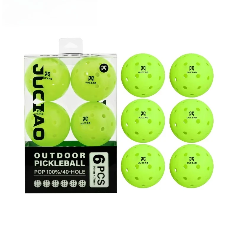 40-Hole Rotational Moulding Outdoor Pickleball Balls by Professor Pickleball Durable PE Material for Entertainment