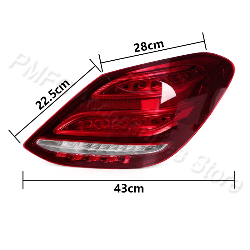 Tail Light Assembly Rear Turn Signal Light Brake Reverse Lamp For Mercedes Benz C Class W205 C300 C350 C180L C200L 2014-2018