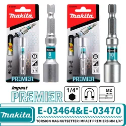 Makita E-03464 E-03470 Torsion Mag nutsetter Impact Premier Hex 8/10 x 65 mm 1/4