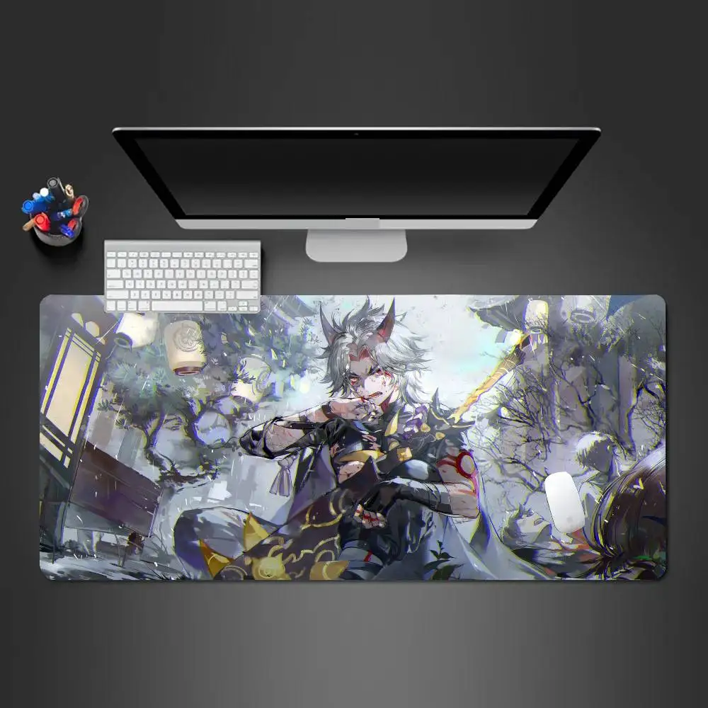 Arataki Itto Anime G-genshin Impact Mousepad Non-slip Suitable For Office Computers Laptops E-sports Game Desk Mats XXL Keyboard