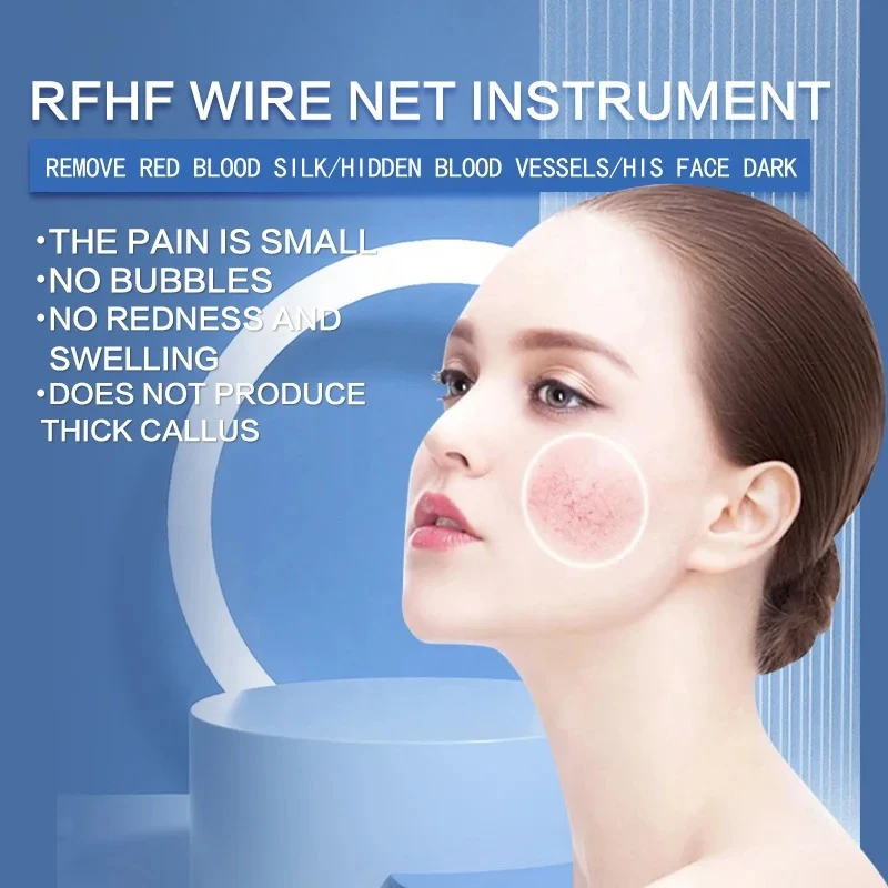 NEW 2 In 1 RF High Frequency Vascular Removal Machine Multifunction Face Spider Vein Red Blood Vessel Treatment Beauty Equipment