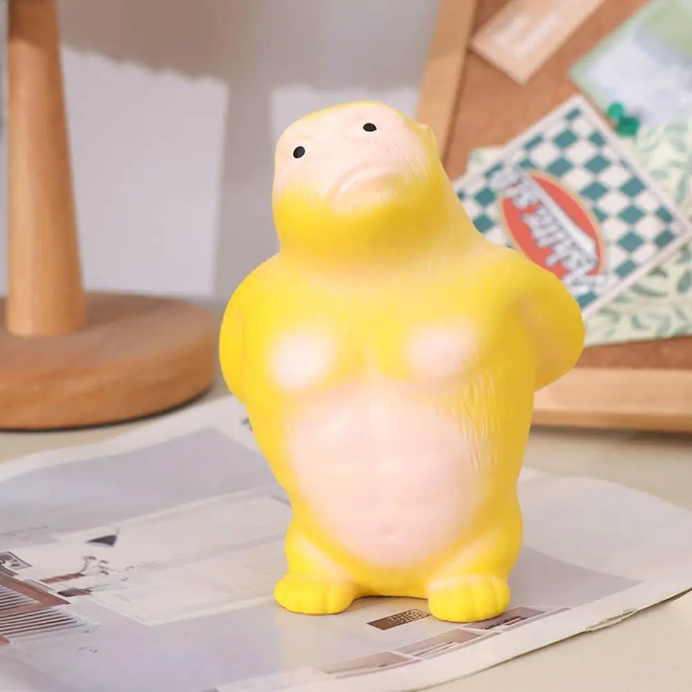 

Орангутанг Squeeze Vent Горилла Желтый Stretch Squeezing Monkey Toys Мягкая резина Забавный мягкий клей Гориллы Игрушки Детские игрушки