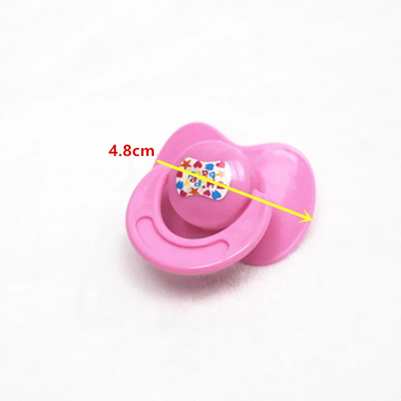 2PC Lovely Doll Pacifier Doll Play House Supplies Dollhouse Dummy Nipple for Baby Dolls Kids Toy for Toddlers