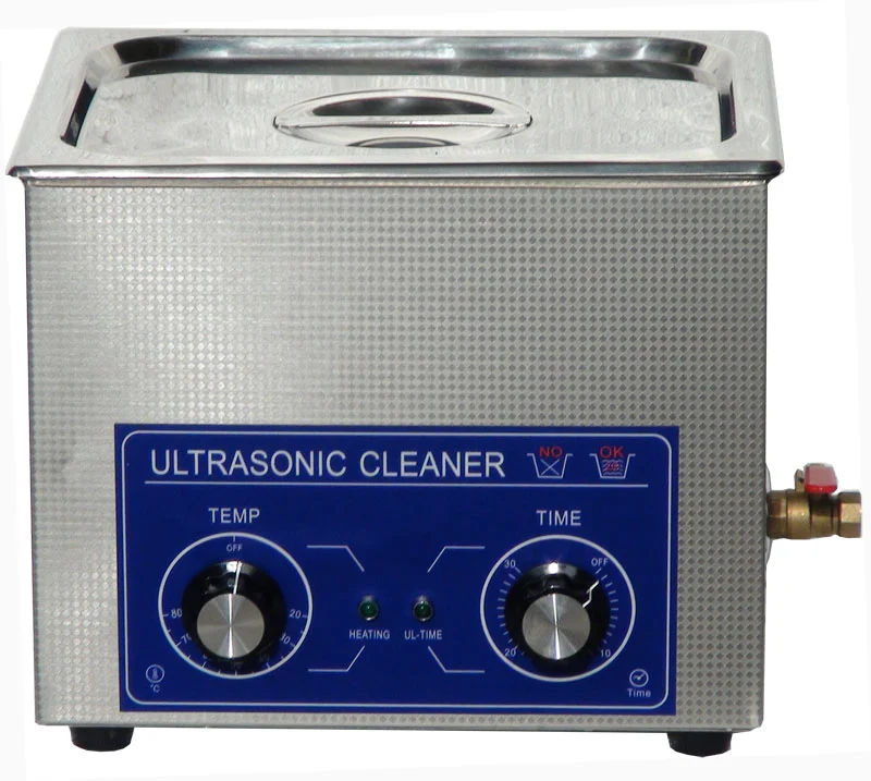 digital-stainless-steel-industrial-ultrasonic-jewelry-glasses-cleaner-electric-multi-voltage-includes-timer-new-condition-1-year