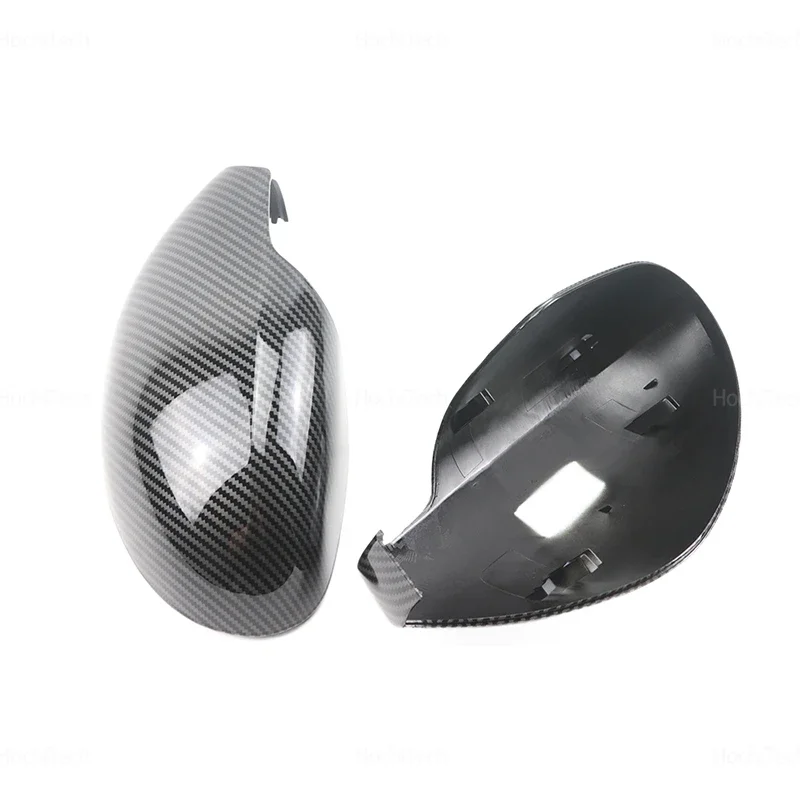 لمقعد قرطبة MK2 6L 2002-2008 استبدال نمط ألياف الكربون غطاء مرآة عالية الجودة سيارة مشرق الأسود الجانب مرآة قبعات