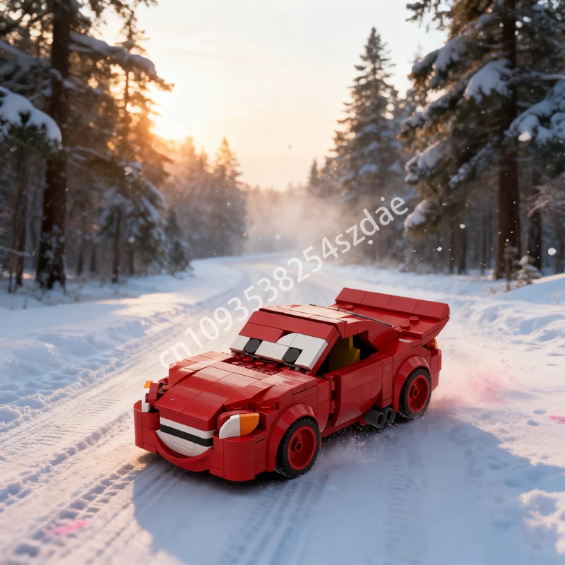 369 個 MOC アルティメット ライトニング・マックィーン シティ チャンピオンズ スーパーカー モデル 組み立てブロック おもちゃ DIY アイデア クリスマスギフト ブロック 誕生日プレゼント