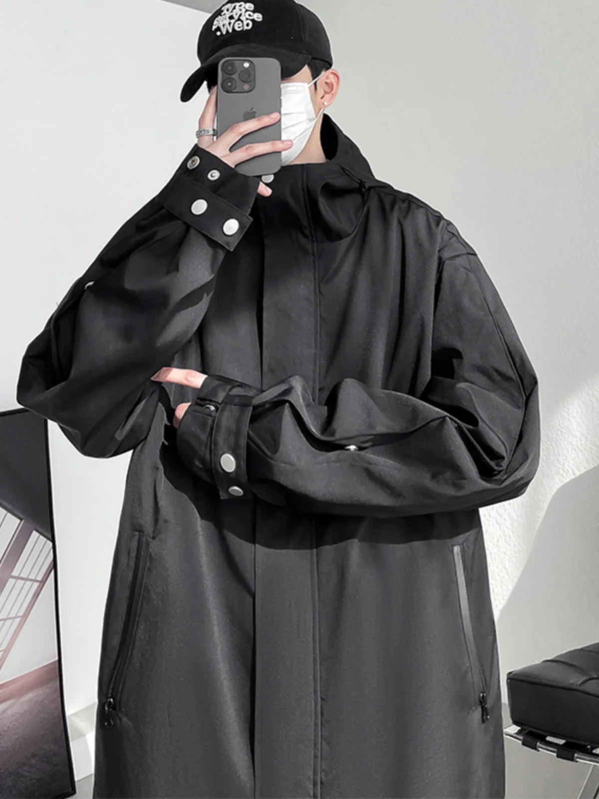 

Men's Soft ell Jaet Autumn New American Functional Climbing Clothes Loose Casual Sport Coat Windproof Long Sve Zipper