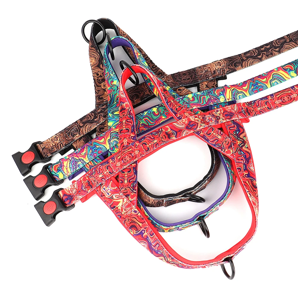 No Pull Dog Harness Adjustable Nylon Vest For Walking Training_voghion.com