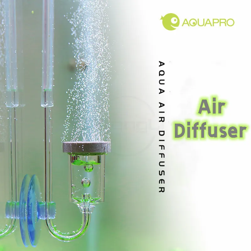Aquapro Air Diffuser Atomizer Stone Aquarium Fish Tank Mini Nano Bubble Generator Counter Oxygen Pump With Check Valve Filter