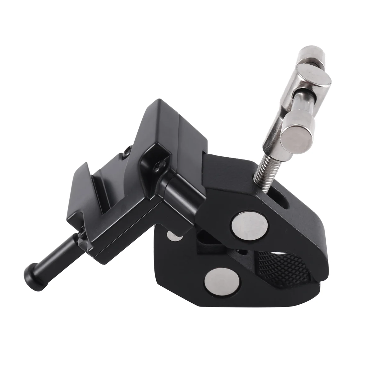 Super Crab Clamp with T Handle & Universal V-Lock Mount Quick Release Adapter for DSLR Camera Battery Mounting