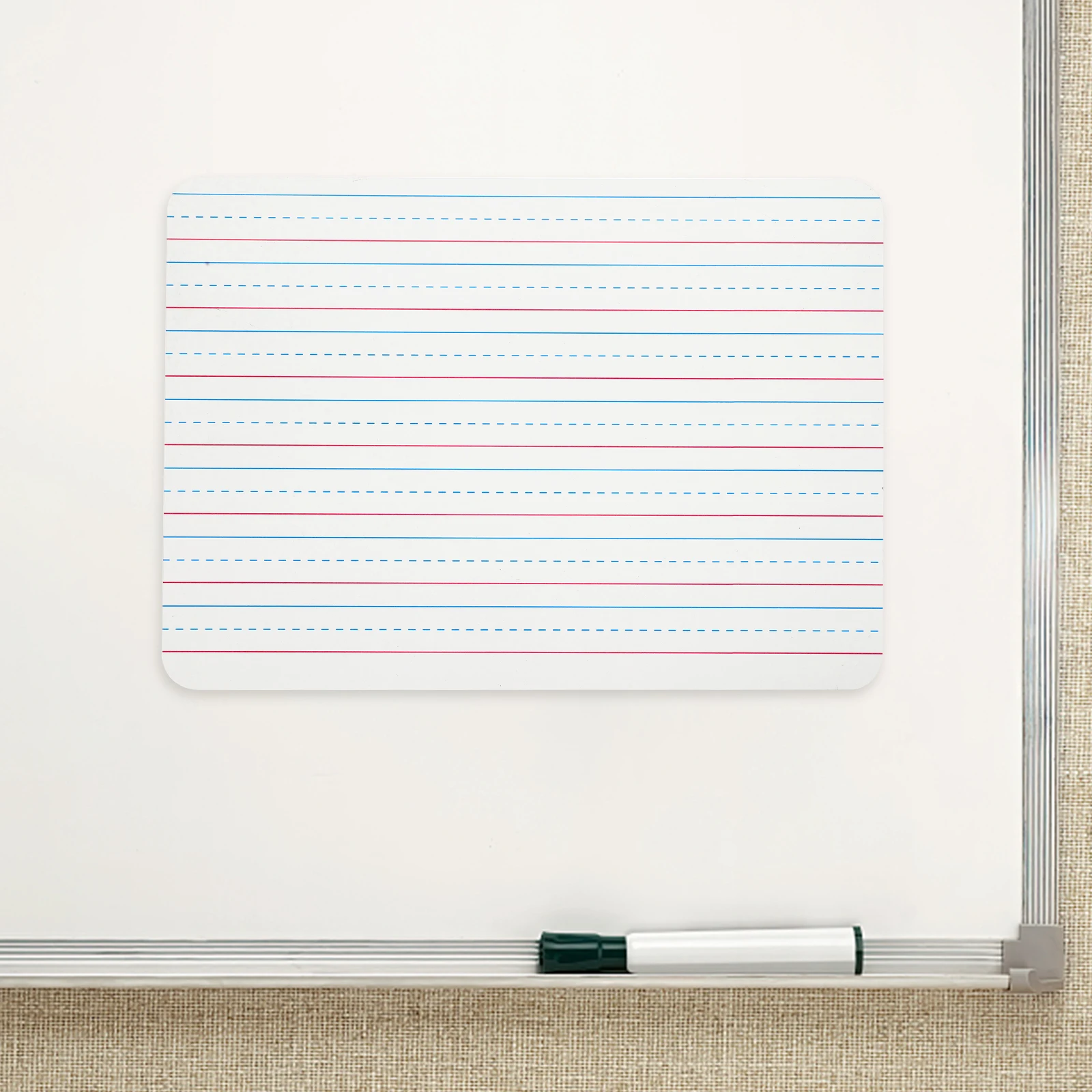 Double Sided Whiteboard with Lines Small Dry Erase Board for Teens Writing Drawing Educational White Board Practical