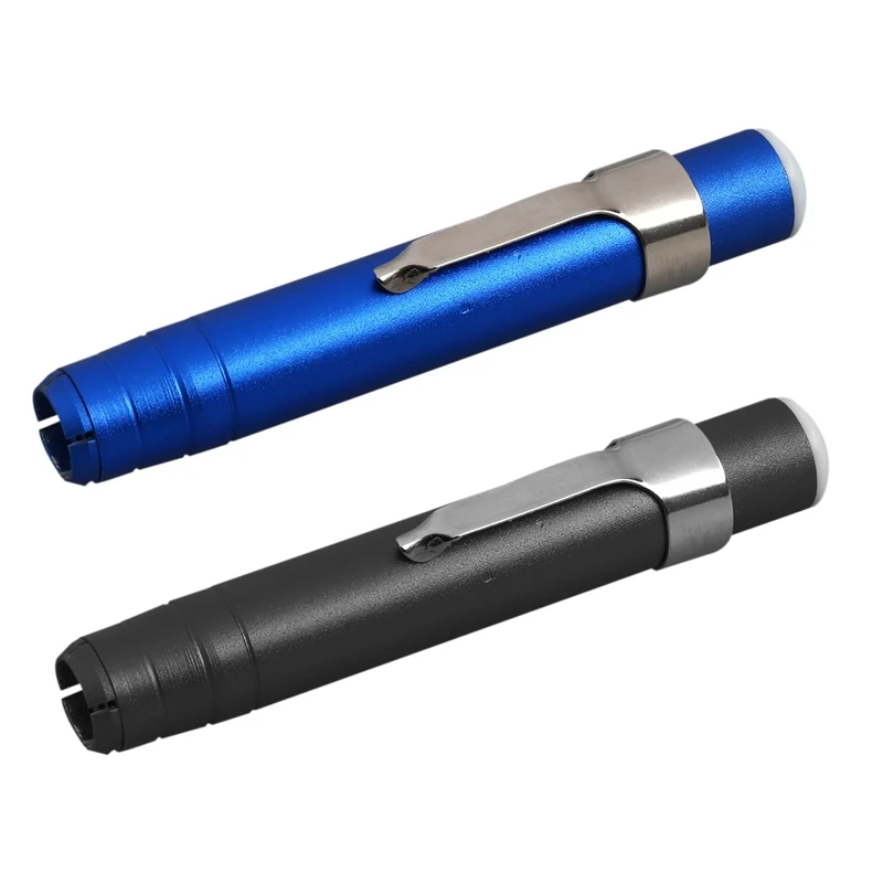 2 Pcs Aluminum Alloy Chalk Keeper Holder, Blue & Black