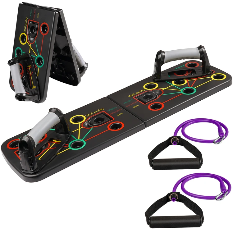 

Custom Logo Portable Multifunctional ABS Echelon Push-Up Stands TPR Rubber TPE Bar Arm Training Abdominal Exerciser