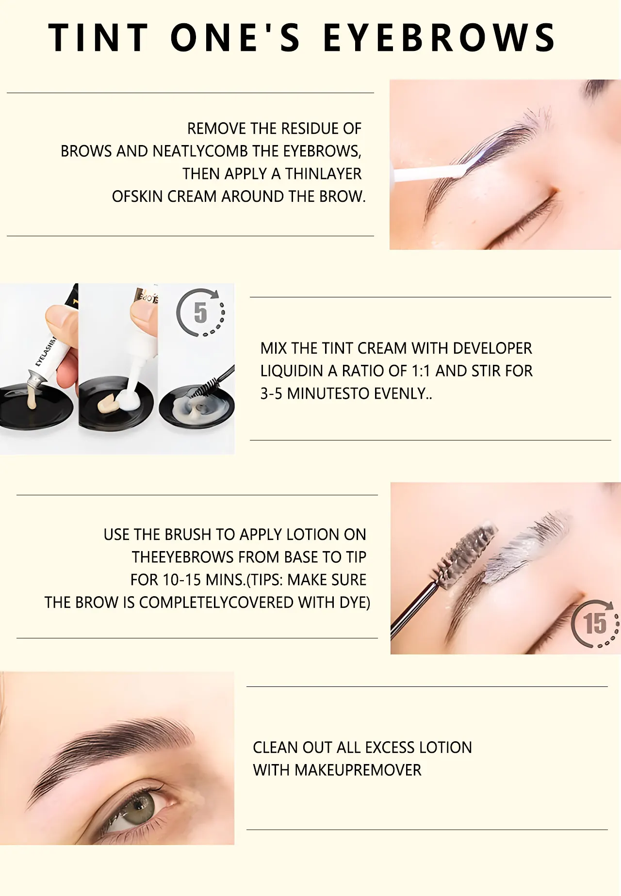 ICONSIGN Wimpern-Augenbrauen-Tönungsset, professioneller Augenbrauenfärbemittel für Frauen, Augenbrauenfärbemittel, wasserdicht, langlebig, Augen-Make-up-Tools – Detail 8