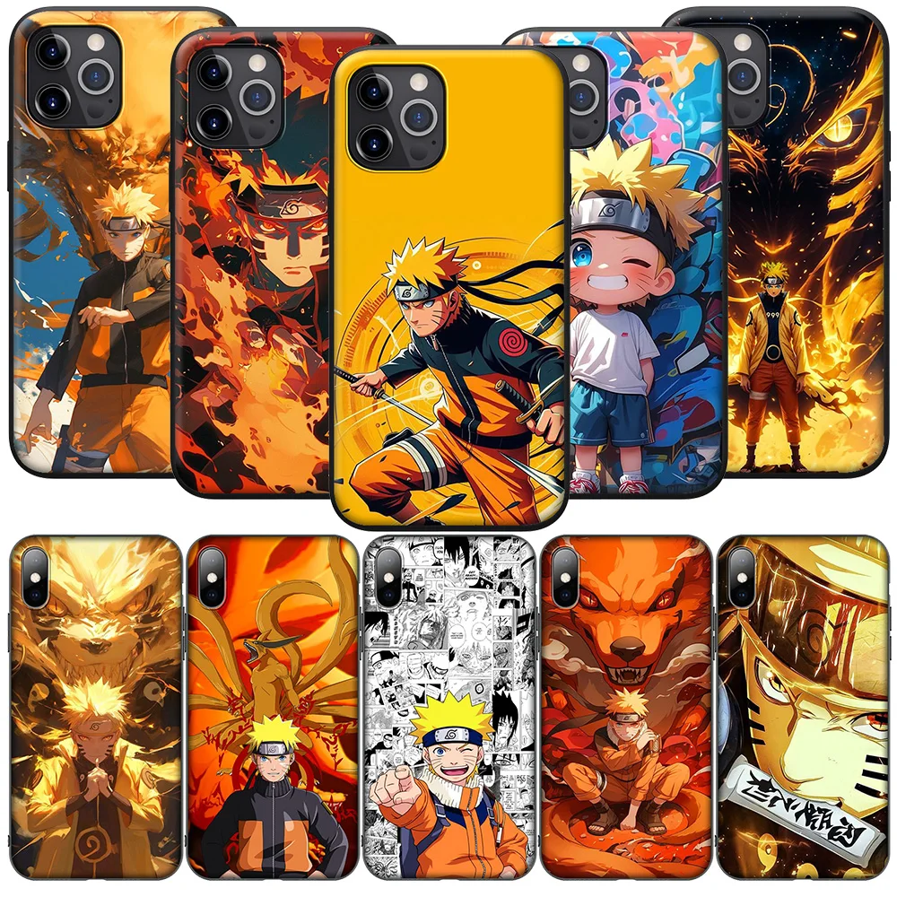 H-12 de Anime n-naruto para Samsung Galaxy, nueva funda de teléfono para Samsung Galaxy A15, S10E, S9, S8, S7, Note 20, 10, 9, 8 Plus, Lite