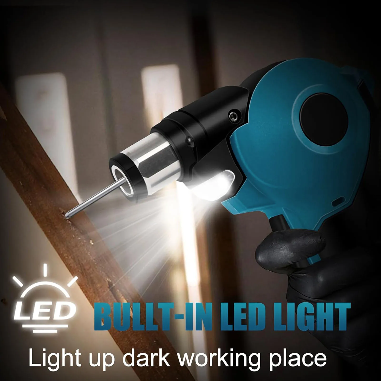 مطرقة أظافر لاسلكية تعمل بالبطارية بدون فرش، مجموعة أدوات تأطير شعاع كهربائي لمشاريع النجارة