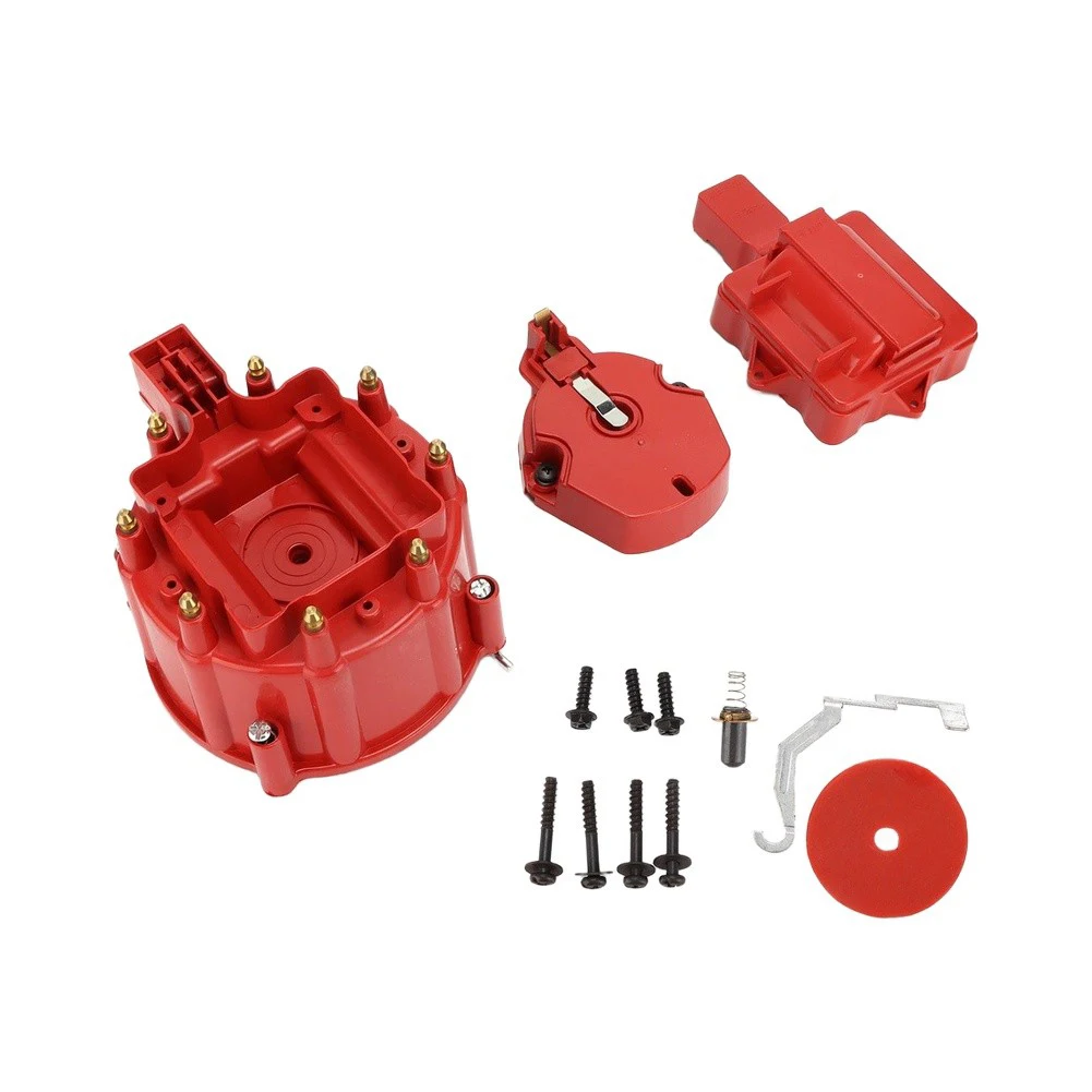 K549 Ignition Distributor Cap and Rotor Kit with Internal Coil for Chevy For SBC V8 265 to 502 Cubic Inch Engines